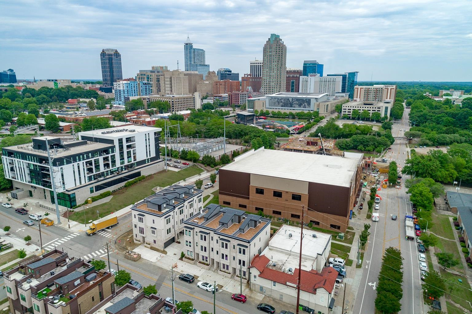 617 South West Street Raleigh, NC 27601 - Photo 33 of 44 a view of a city with tall buildings