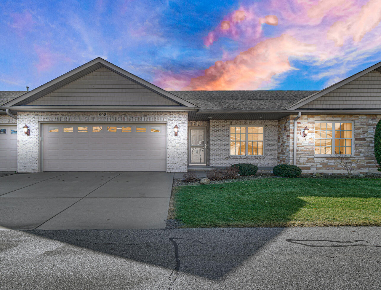 805 Veterans Lane Crown Point, IN 46307 - Photo 31 of 34 a front view of a house with a yard