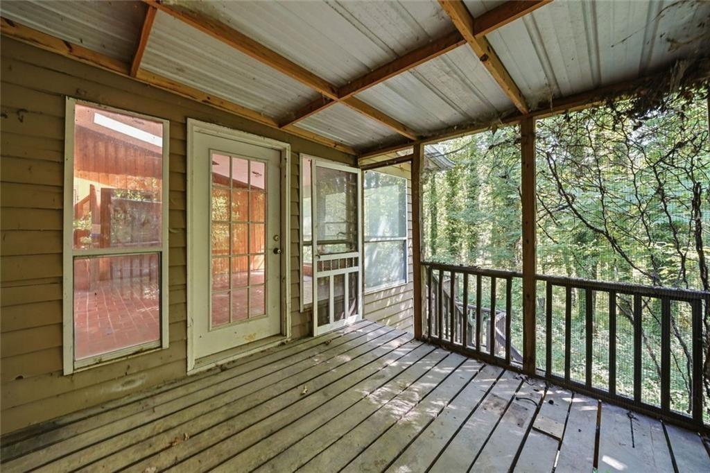 1453 Clearview Drive Northwest Acworth, GA 30102 - Photo 35 of 50 a view of a porch with wooden floor