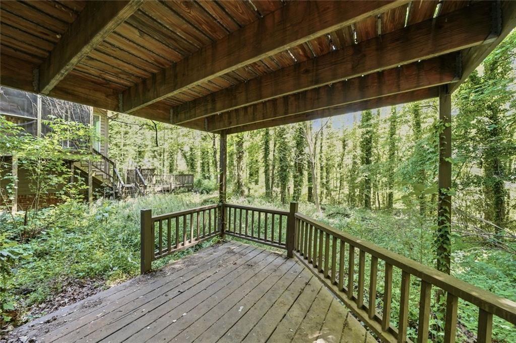 1453 Clearview Drive Northwest Acworth, GA 30102 - Photo 39 of 50 a view of a balcony with wooden floor