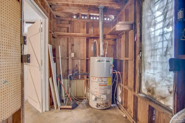 a view of storage and utility room