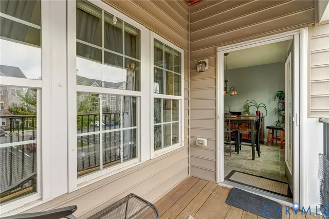 a view of an front door