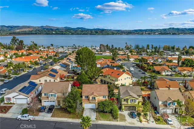 an aerial view of a city