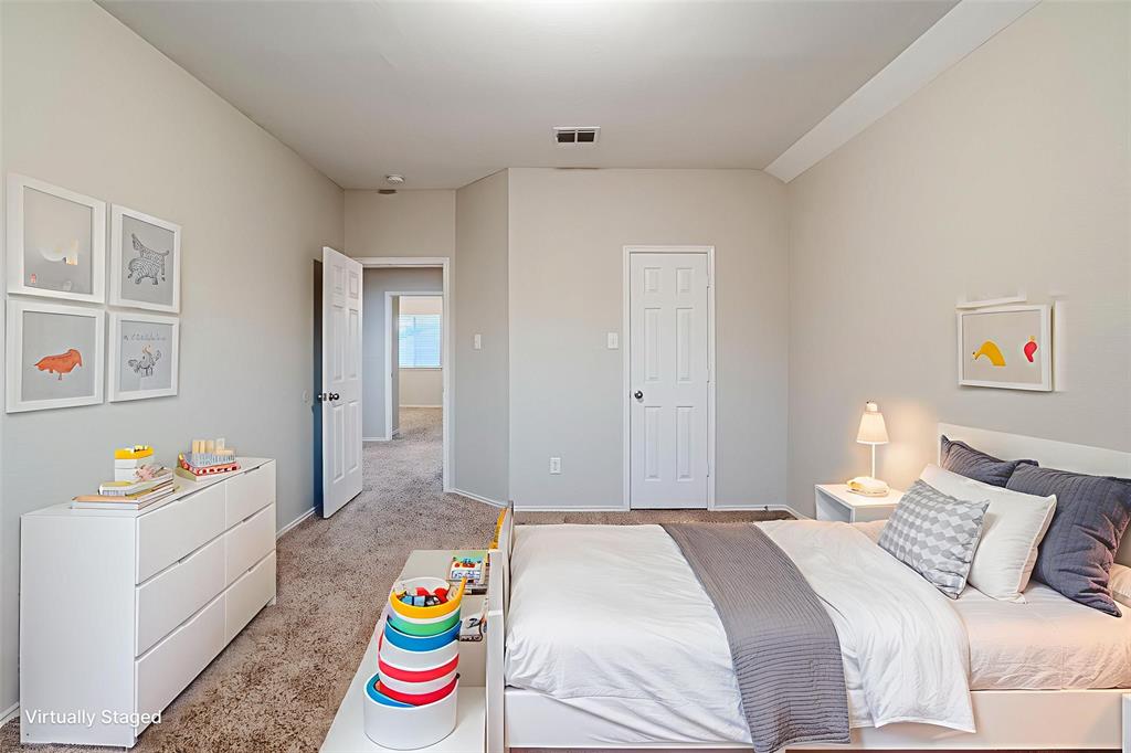 1113 Mount Olive Lane Forney, TX 75126 - Photo 8 of 39 *Virtually Staged* Bedroom with carpet and baseboards