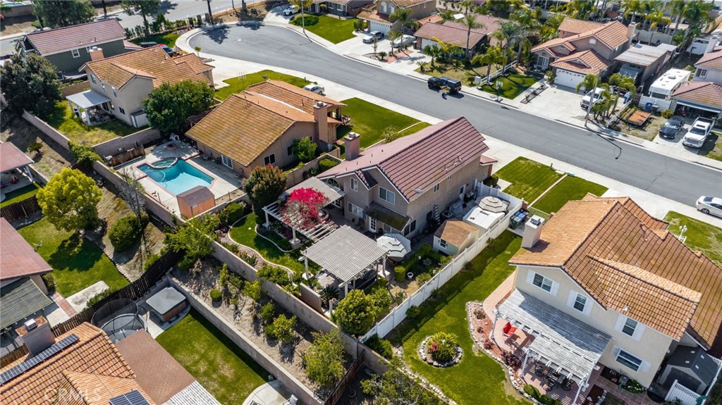 19422 Totem Court Riverside, CA 92508 - Photo 42 of 44 an aerial view of a house with a swimming pool and outdoor space