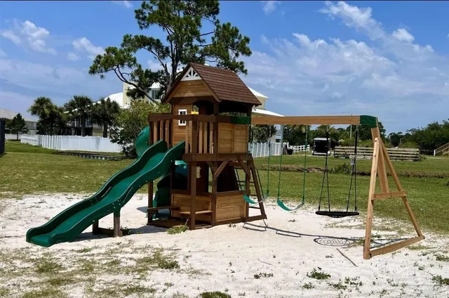 a view of a lake with a house