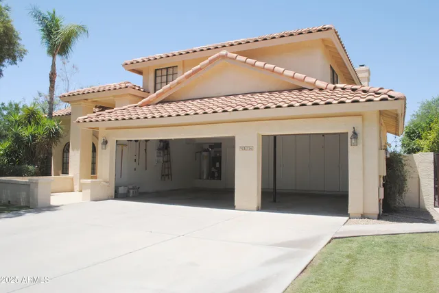 a front view of a house