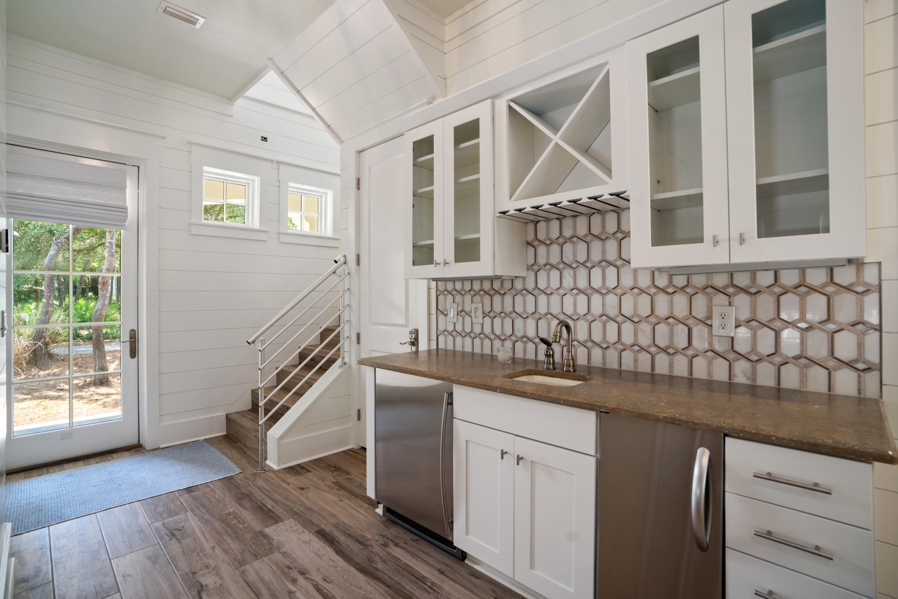 98 Pine Crest Circle Inlet Beach, FL 32461 - Photo 7 of 66 a kitchen with a sink and wooden floor