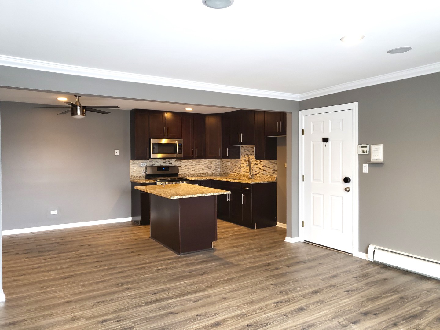4809 West Engle Road, Unit 3A Alsip, IL 60803 - Photo 2 of 11 a view of kitchen with wooden floor