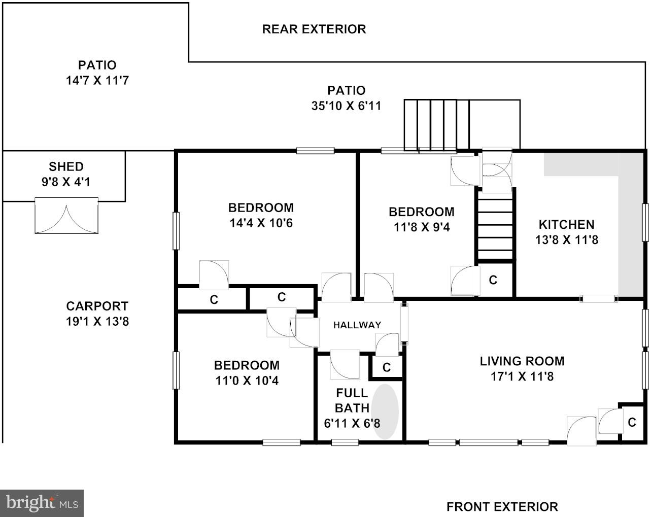 807 Lanark Way Silver Spring, MD 20901 - Photo 18 of 19 Main level floorplan