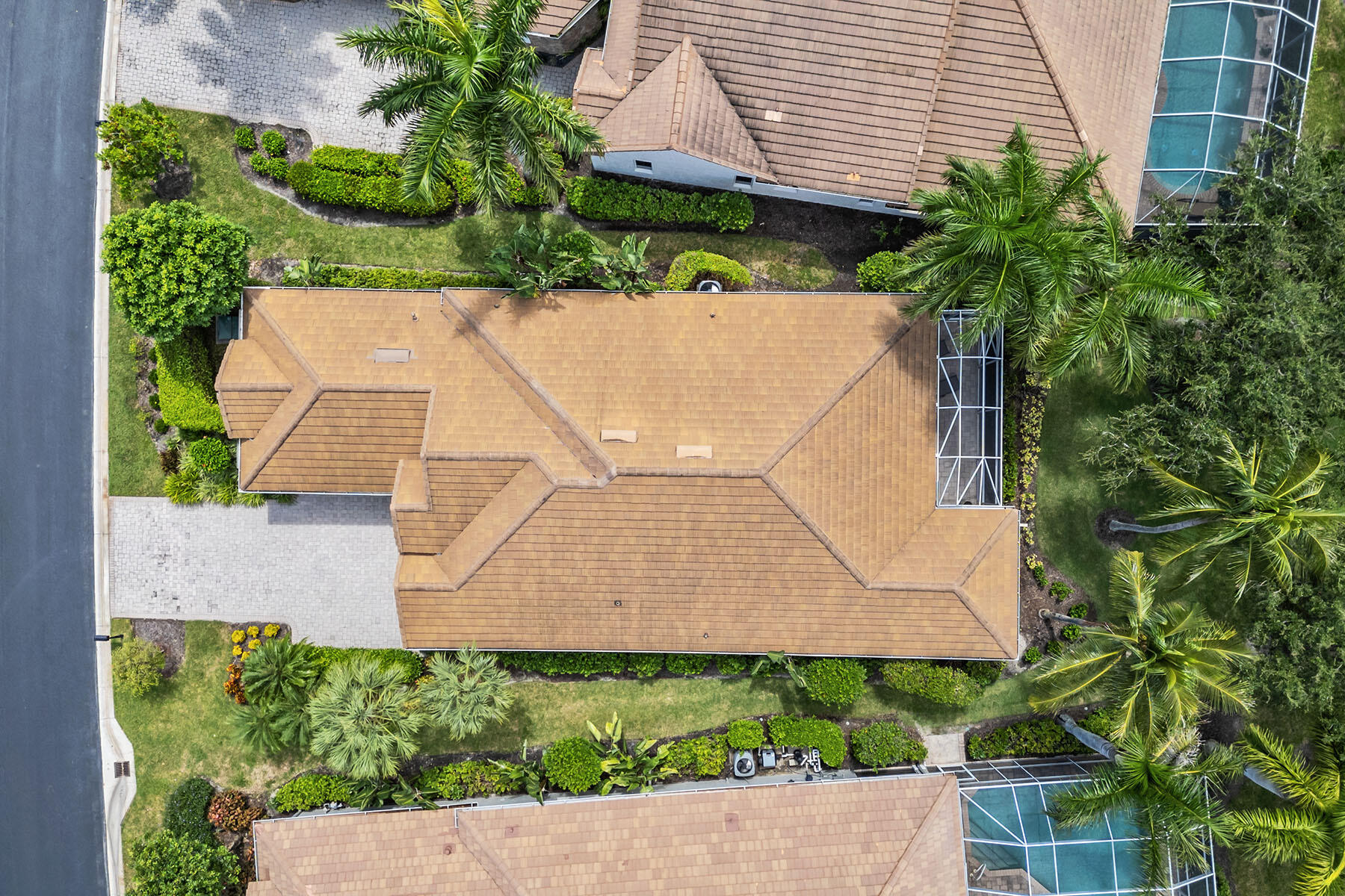 8499 Mallards Way Naples, FL 34114 - Photo 32 of 50 an aerial view of a house with a yard and potted plants