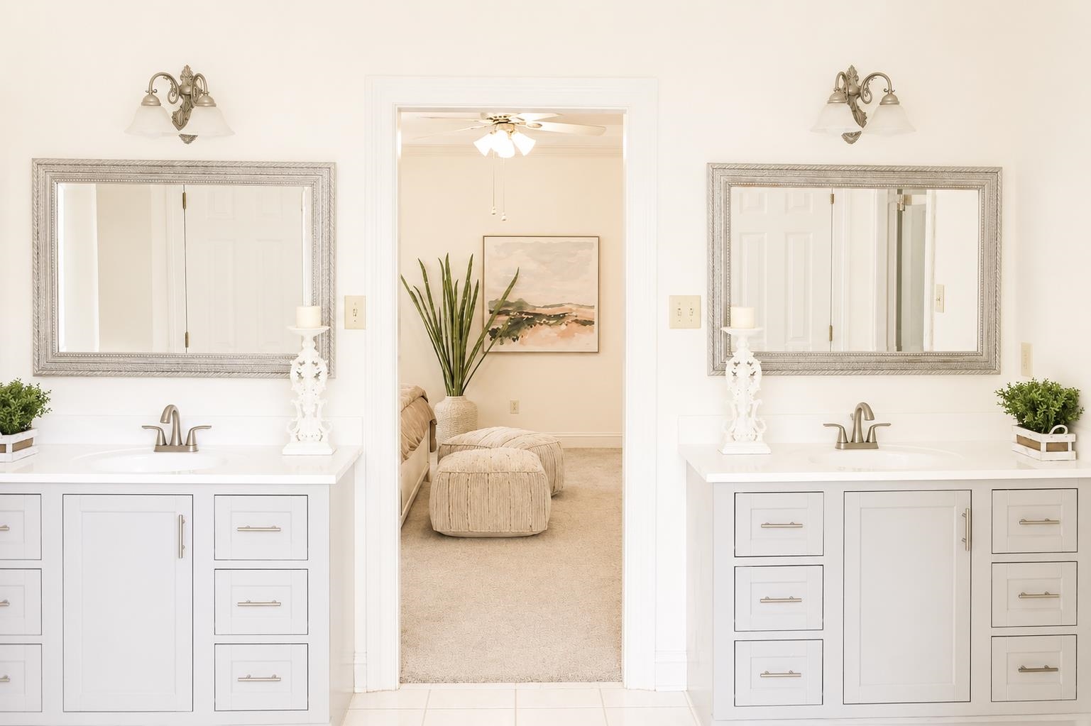 565 Schaeffer Loop Eads, TN 38028 - Photo 19 of 40 a bathroom with a double vanity sink mirror and