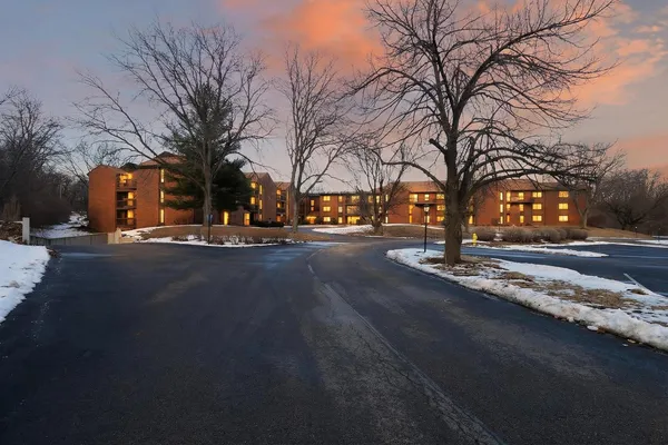 a view of road with trees