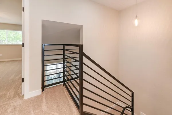 a view of a staircase