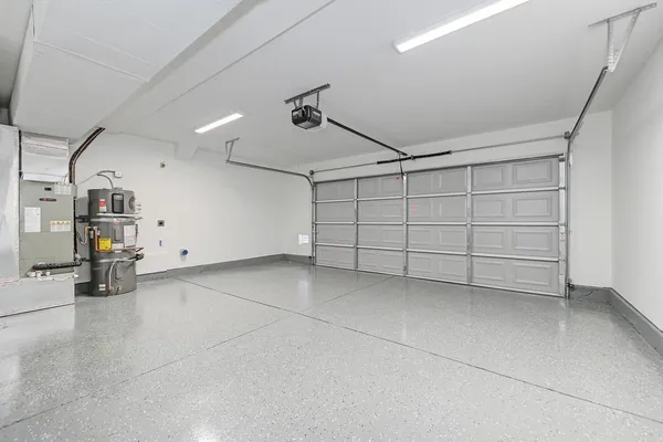 a view of a garage