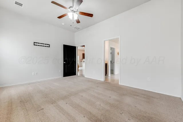 a view of an empty room