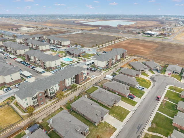 a view of a city with an ocean view