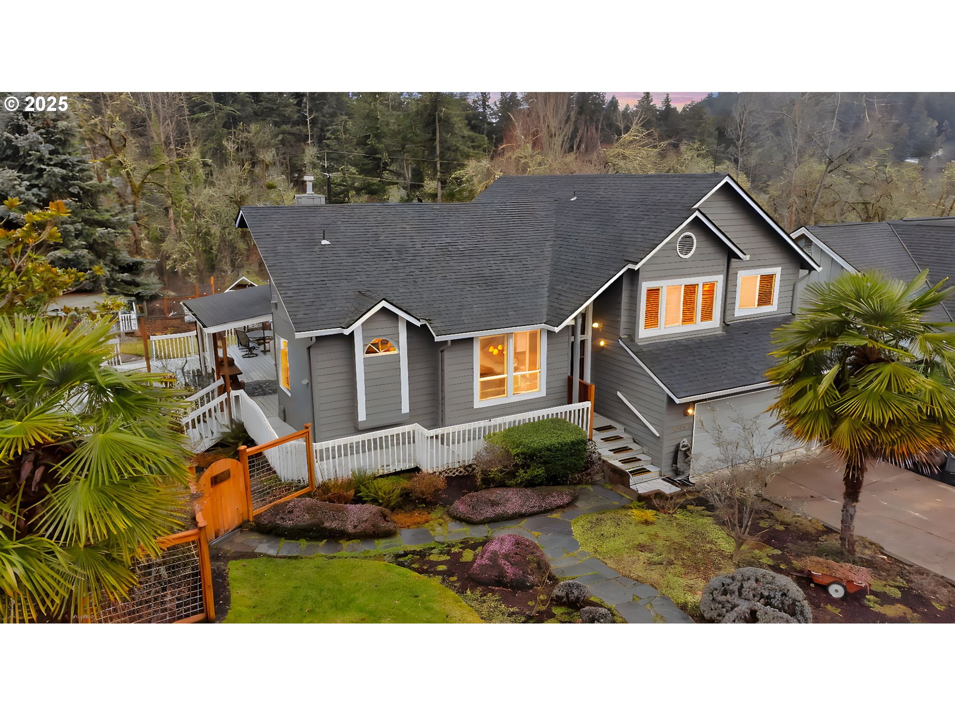 a aerial view of a house