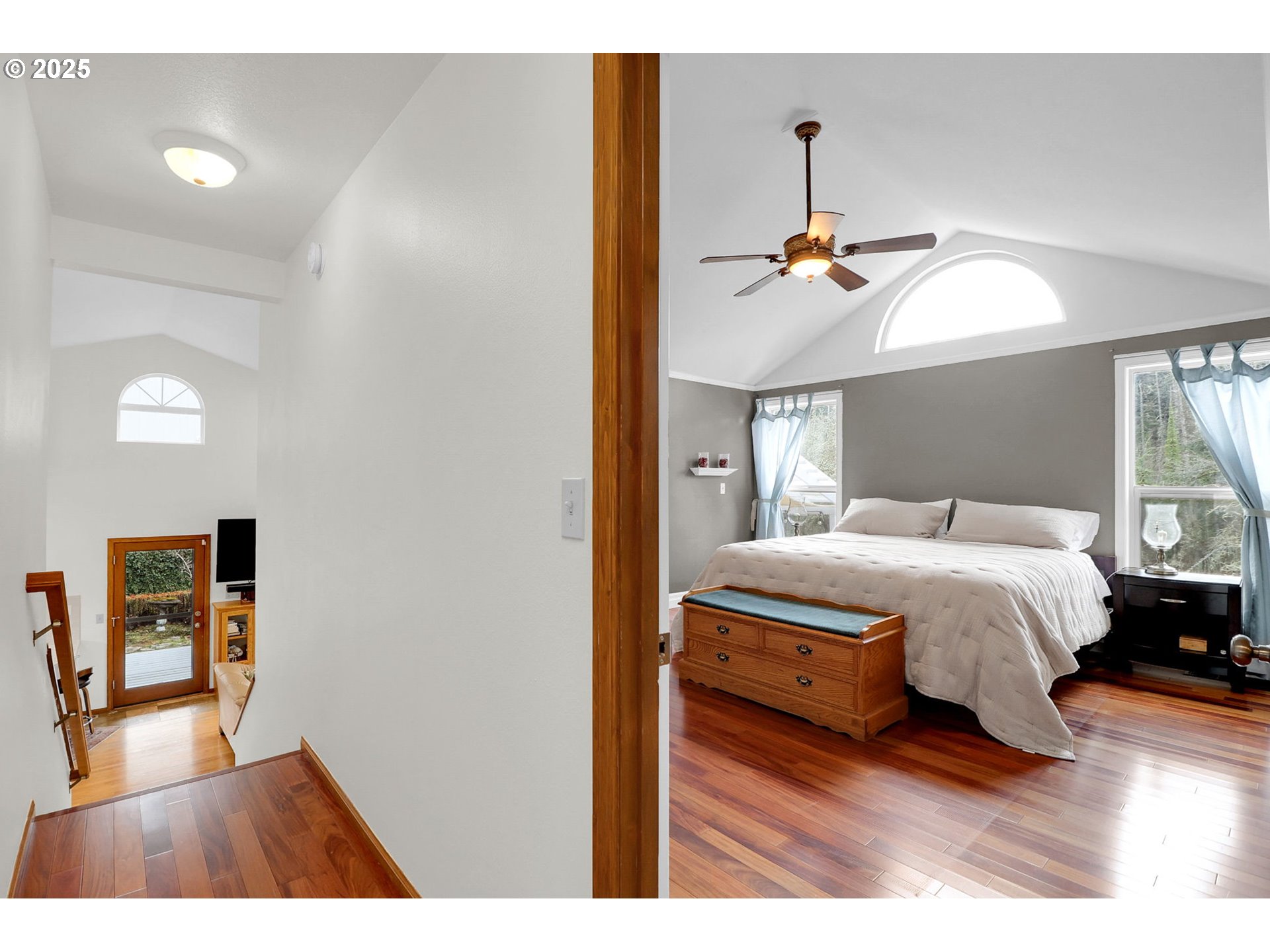 2708 Moon Mountain Drive Eugene, OR 97403 - Photo 18 of 43 a bedroom with a bed and a mirror