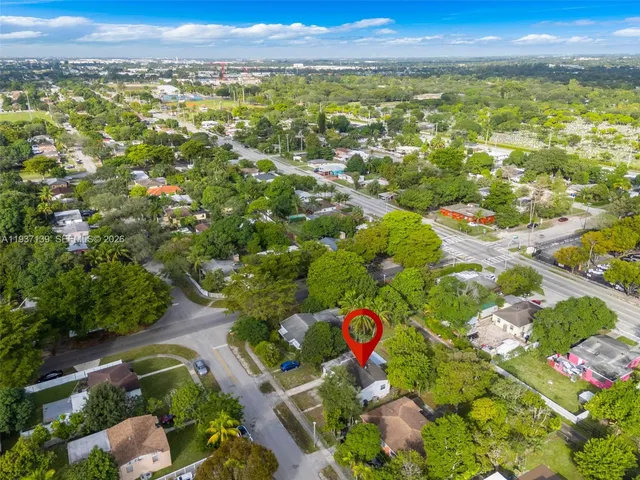 a view of city and mountain
