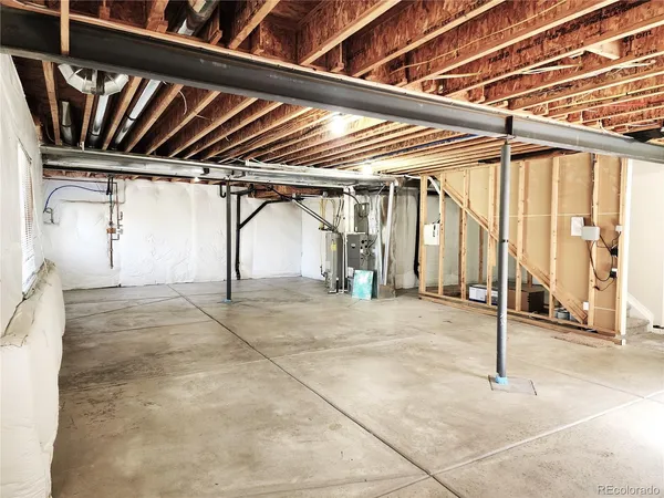 a view of a garage