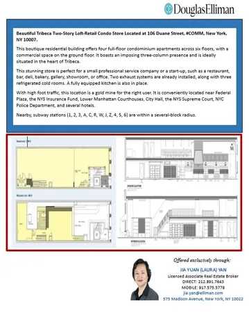 $3,290,000 | 106 Duane Street, Unit COM | TriBeCa