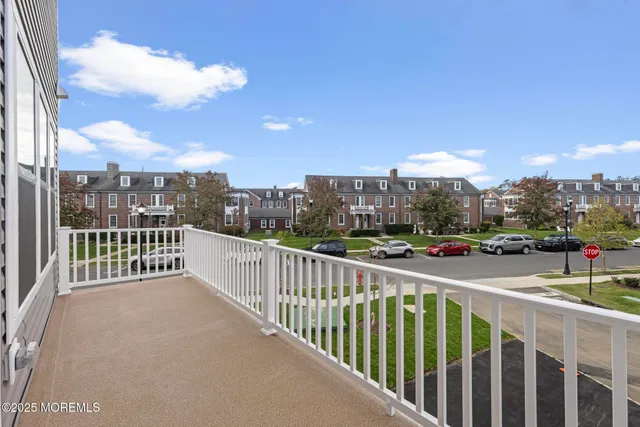 a view of city from a balcony