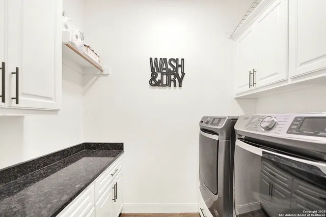 a view of a room with rack on the wall