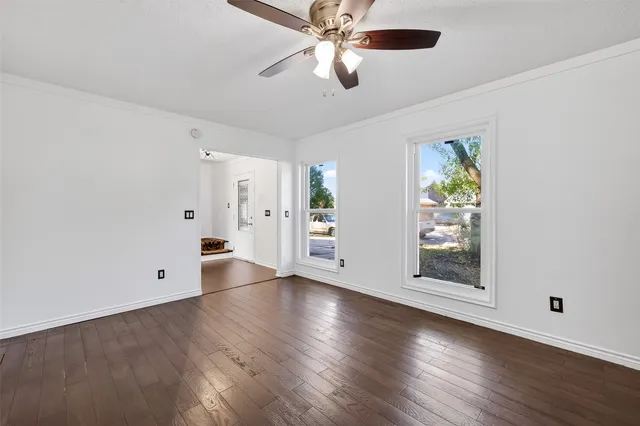 a window in an empty room with a window