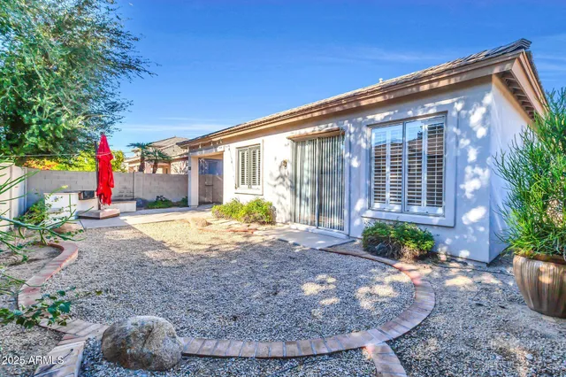 a front view of a house