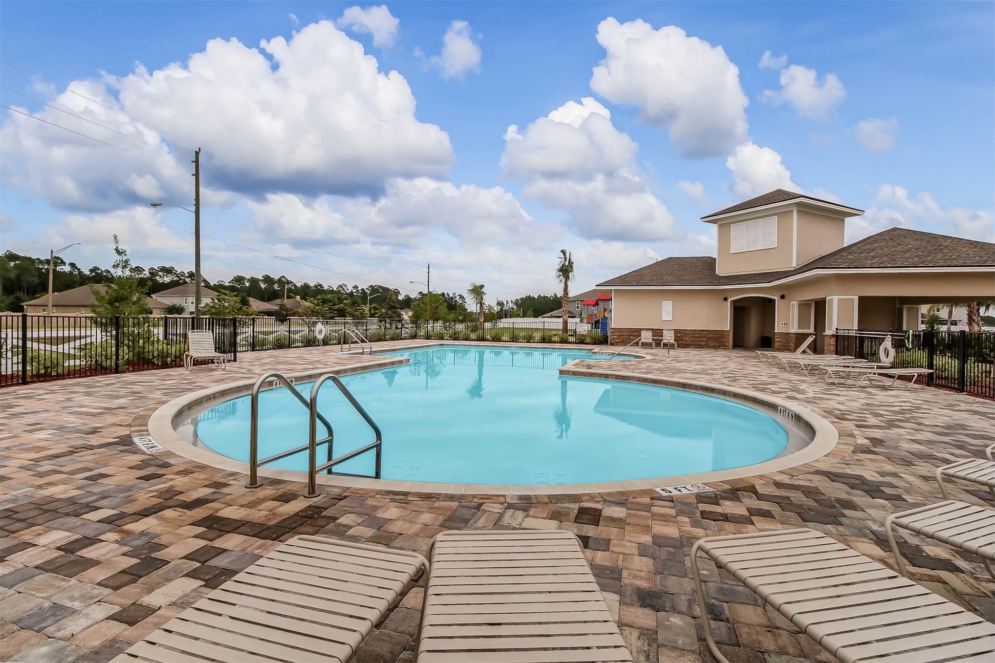 95159 Timberlake Drive Fernandina Beach, FL 32034 - Photo 30 of 33 a view of a swimming pool with a lake view