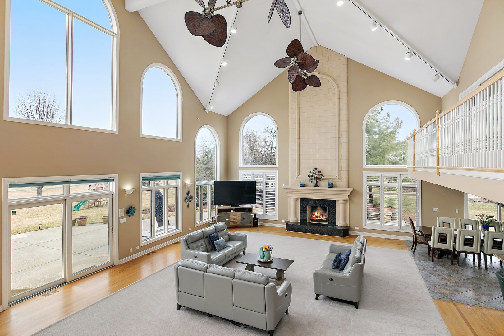 741 Braintree Lane Bartlett, IL 60103 - Photo 15 of 80 a living room with furniture fireplace and a large window