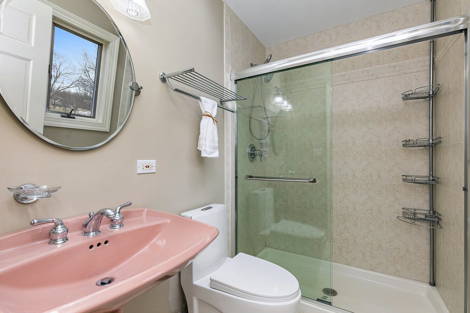 741 Braintree Lane Bartlett, IL 60103 - Photo 57 of 80 a bathroom with a sink mirror toilet and shower