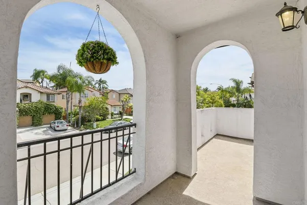 a view of a porch