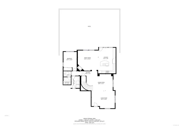a picture of floor plan