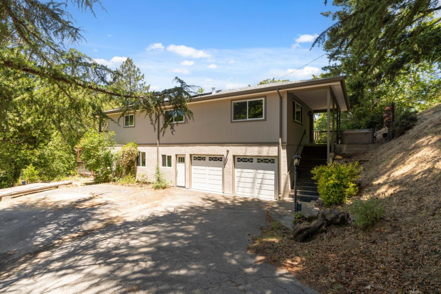 24895 Skyland Road Los Gatos, CA 95033 - Photo 78 of 113 a front view of a house with a yard