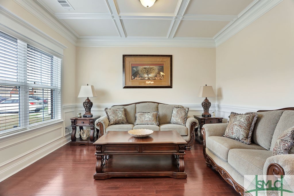 115 Saratoga Drive Rincon, GA 31326 - Photo 7 of 50 Sitting Room or Flex Room with coffered ceiling