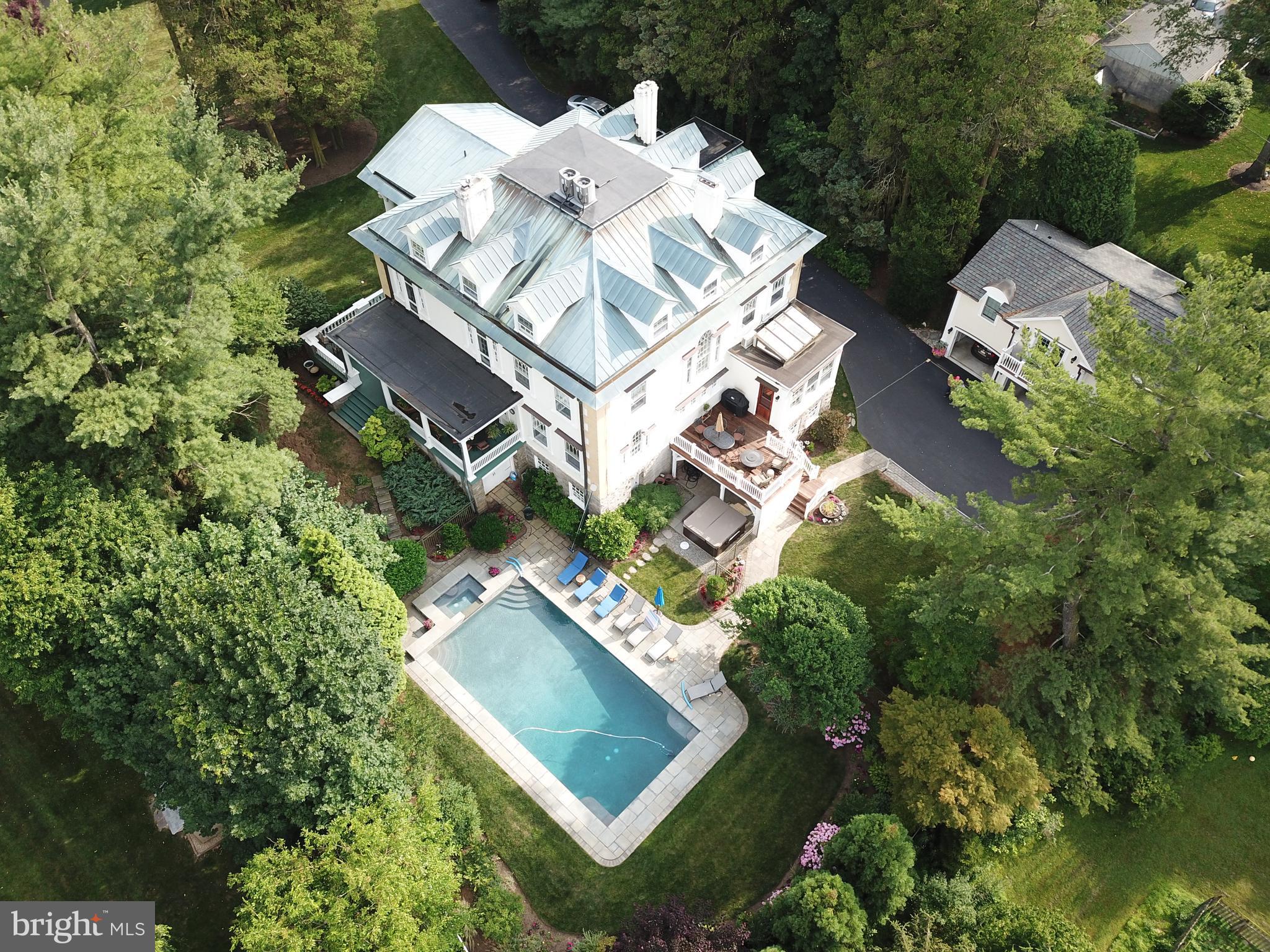 431 Old Eagle School Road Wayne, PA 19087 - Photo 2 of 34 Lovely Exterior with Inground Pool