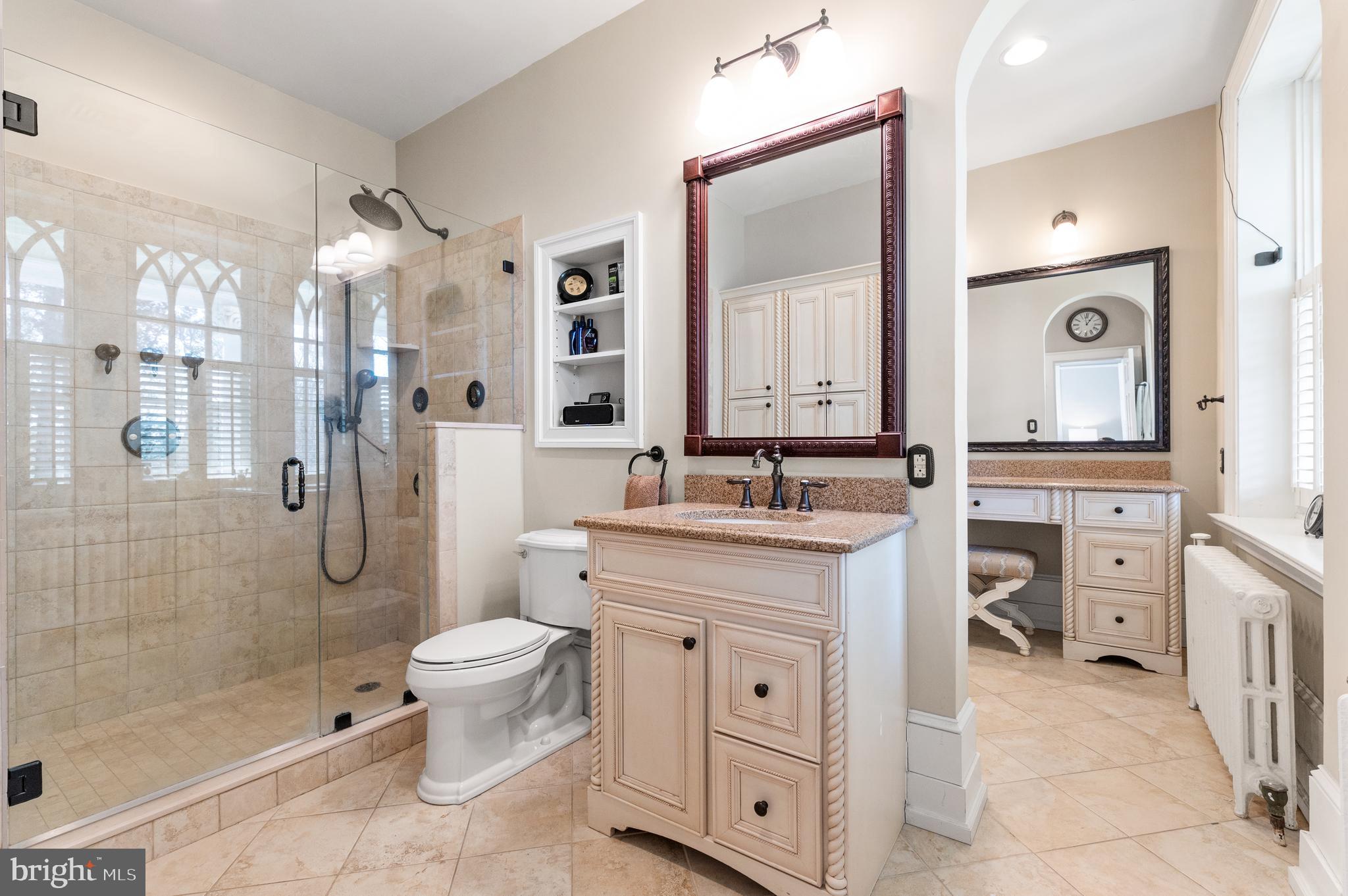 431 Old Eagle School Road Wayne, PA 19087 - Photo 23 of 34 Primary Bath with Stall Shower and Soaking Tub