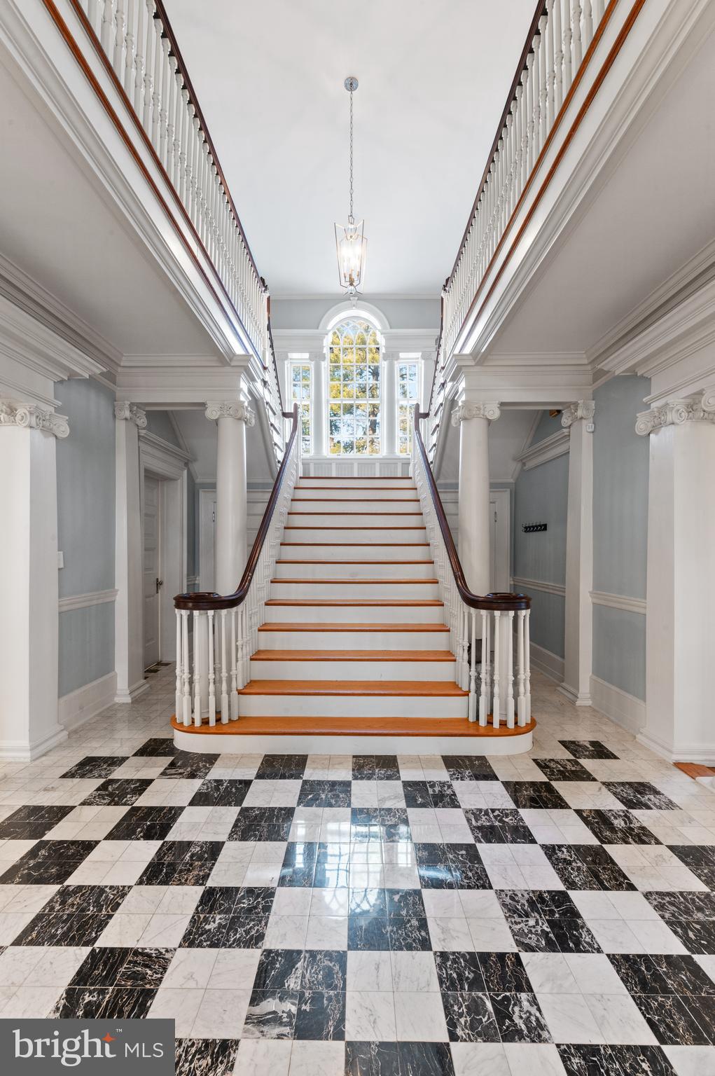 431 Old Eagle School Road Wayne, PA 19087 - Photo 4 of 34 Entry Foyer with Butterfly Staircase