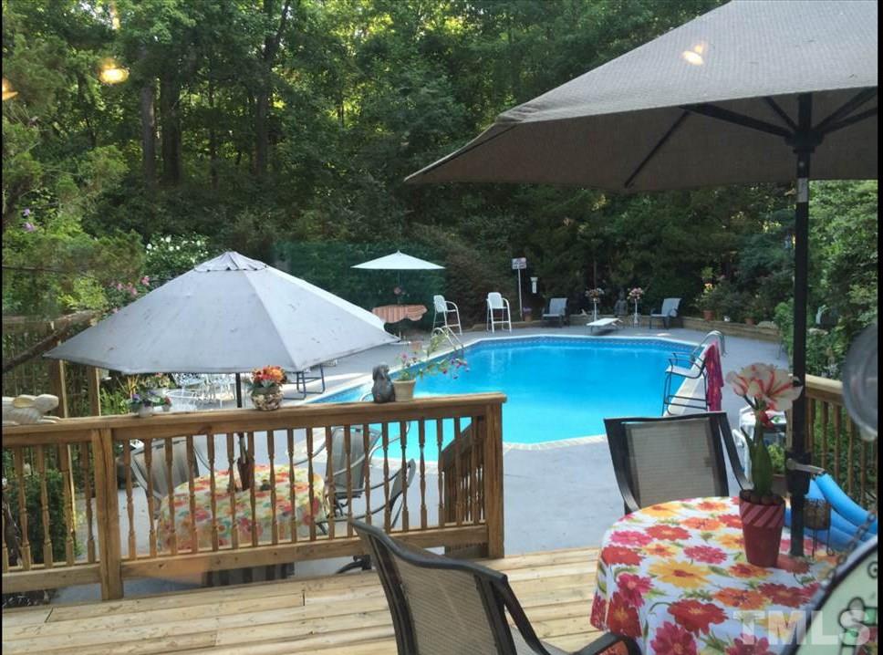 136 Bayleaf Drive Raleigh, NC 27615 - Photo 1 of 23 BIG Private Pool and with plenty of area for entertaining!