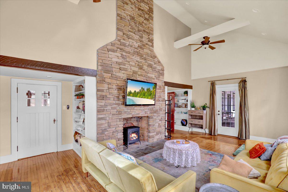 22 Ridge Road Ringtown, PA 17967 - Photo 15 of 46 a living room with furniture and a fireplace