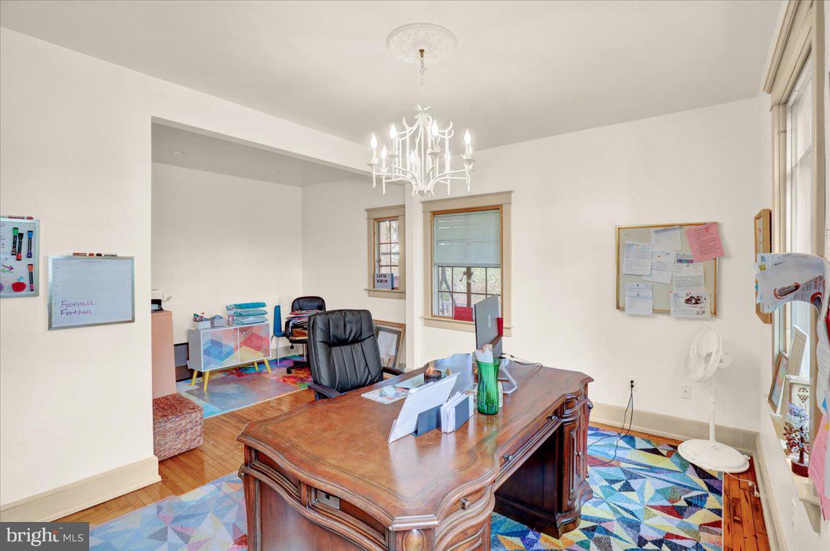 22 Ridge Road Ringtown, PA 17967 - Photo 26 of 46 a view of a workspace with furniture and a chandelier