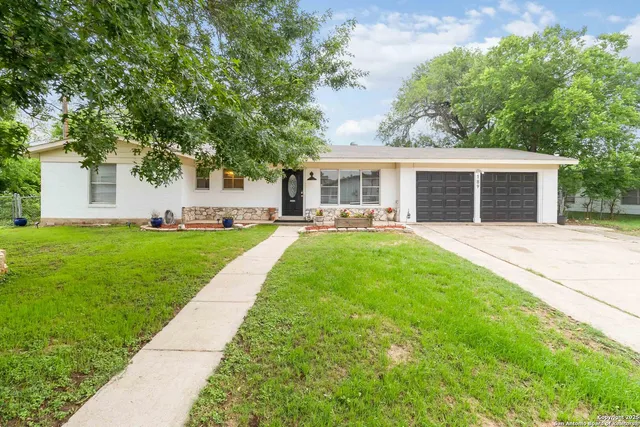 a view of a house with a patio