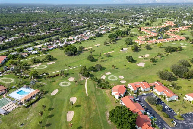 a view of a lake with a city