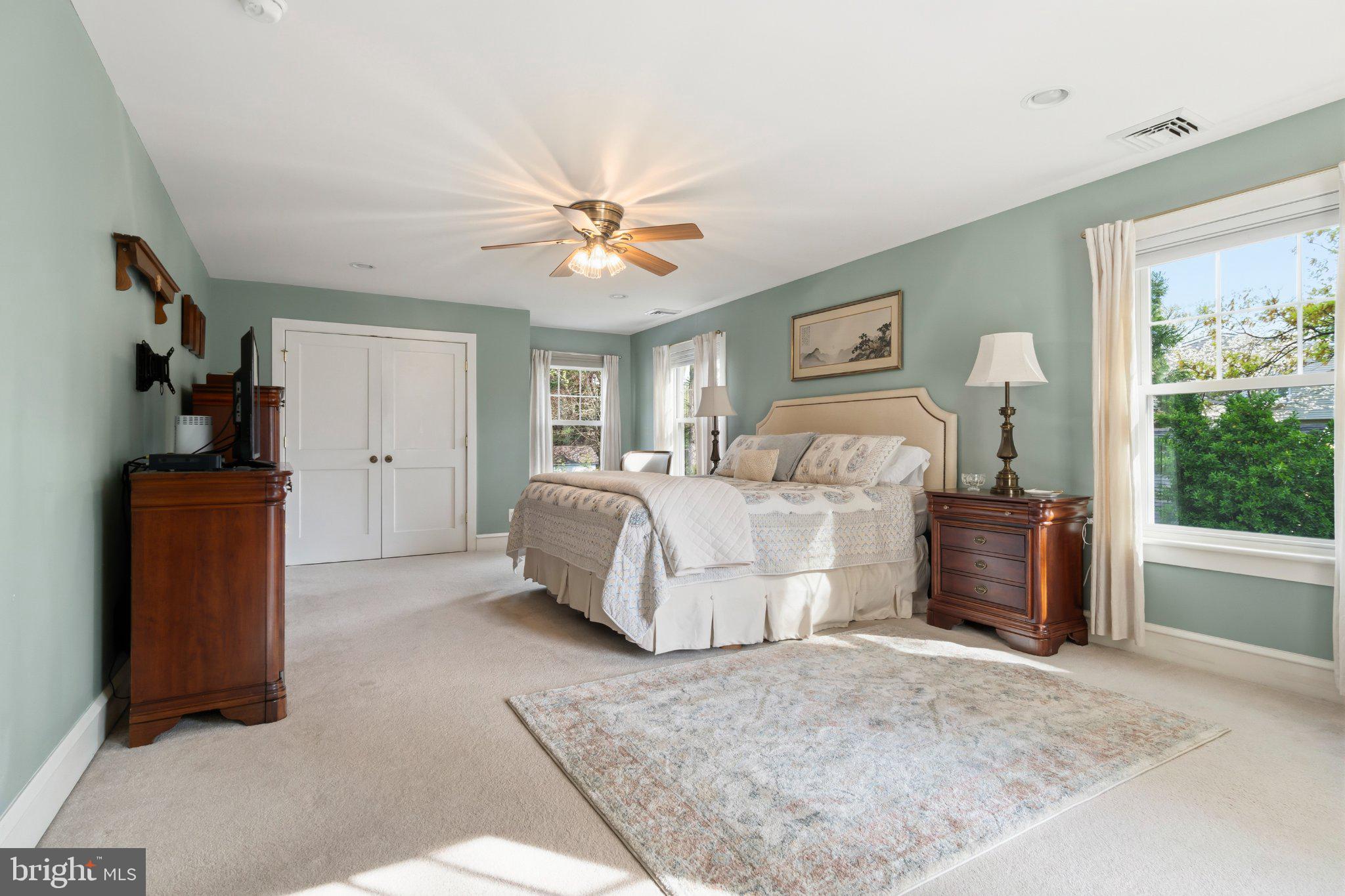 272 Jefferson Avenue Haddonfield, NJ 08033 - Photo 22 of 43 Serene bedroom with soft green hues.