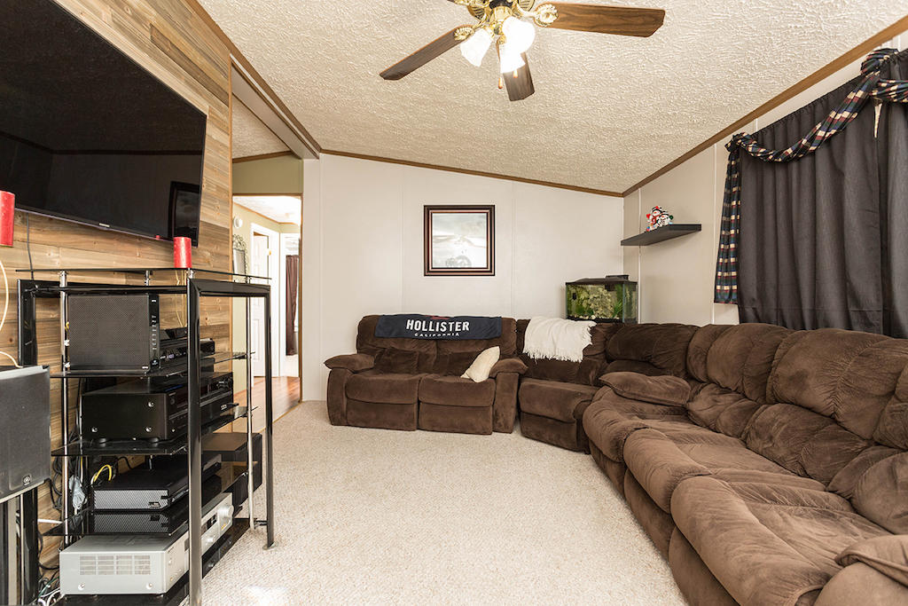 101 Crest Court Blue Ridge, VA 24064 - Photo 6 of 35 a living room with furniture a ceiling fan and a rug