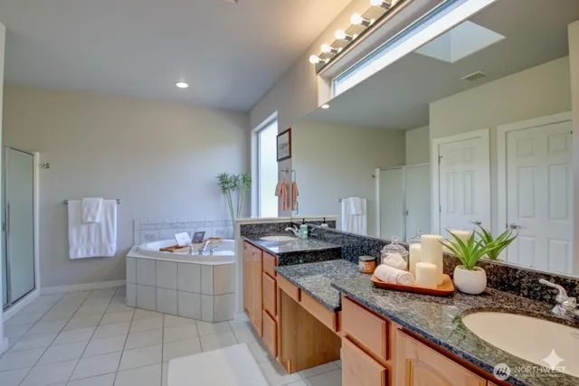 a kitchen with granite countertop lots of counter top space
