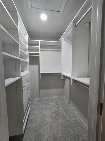 a hallway with windows