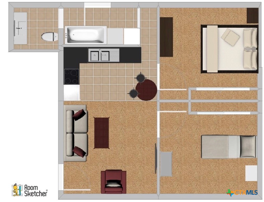 4841 Highway 35, Unit 203 Rockport, TX 78382 - Photo 2 of 23 a bathroom with a sink and a mirror